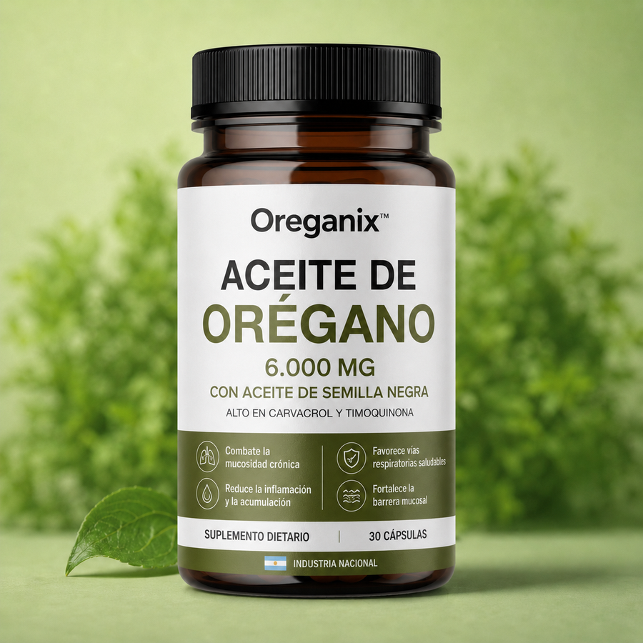 Oreganix™ - Elimina la acumulación crónica de mucosidad